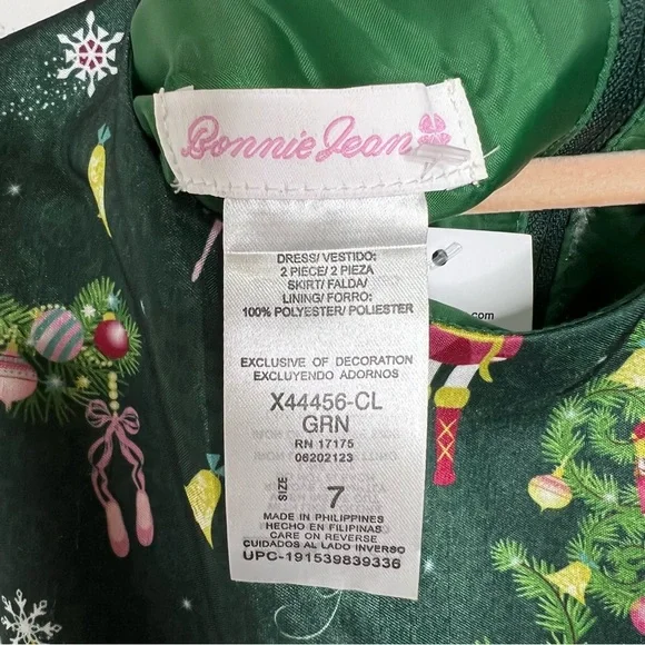 Bonnie Jean Nutcracker Holiday Dress with Bow Sash - Picture 5 of 9